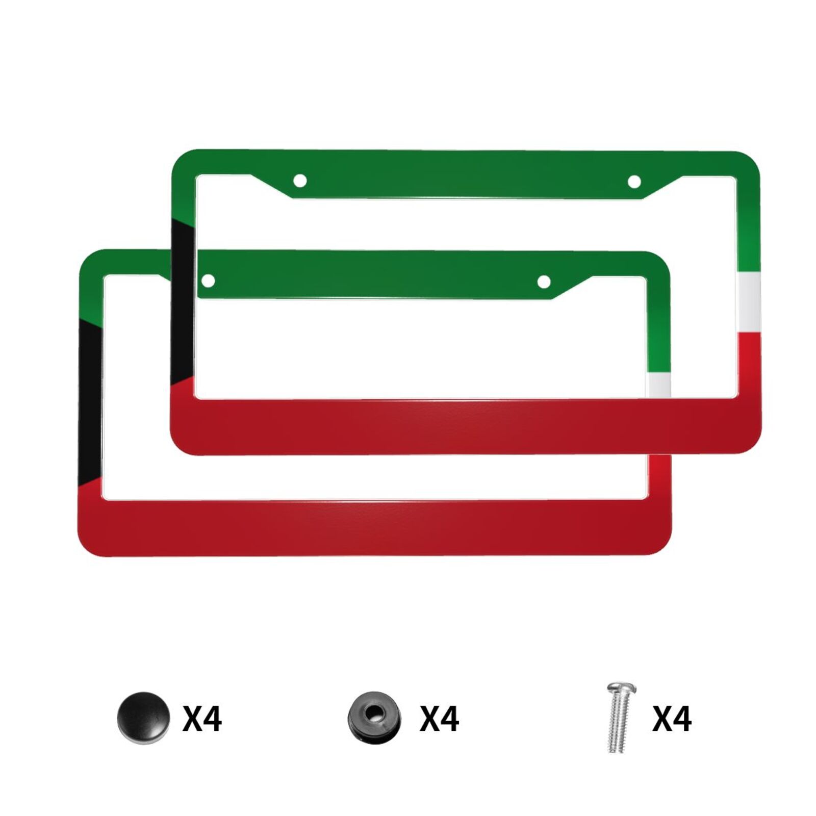 Car Accessories Kuwait - Kuwait Flagge Muster Universal Aluminium Legierung