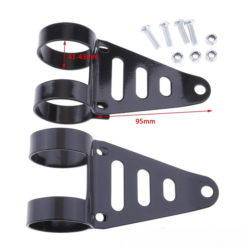 Car Accessories In Store - 41-43mm Scheinwerferhalterung Motorrad-Scheinwerferhalterung Motorrad-Modifikation Vordere Motorrad-Scheinwerferhalterung
