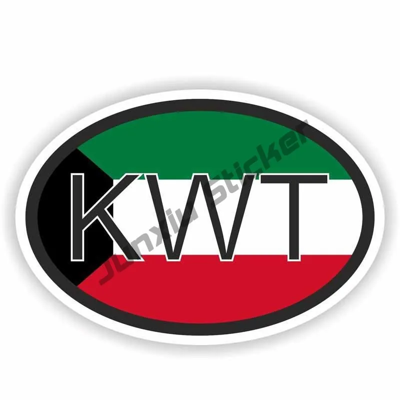 Kuwait Karte mit Flagge Vinyl  – Car Accessories Kuwait Bewertung und Preis